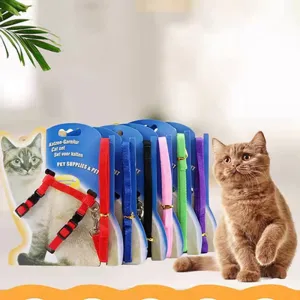 Cat Collar Harness Leash Adjustable Nylon