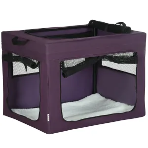 Dog Carrier Bag Portable Cat Carrier Foldable Dog Bag for Miniature and Small Dogs 69 x 51 x 51 cm Purple