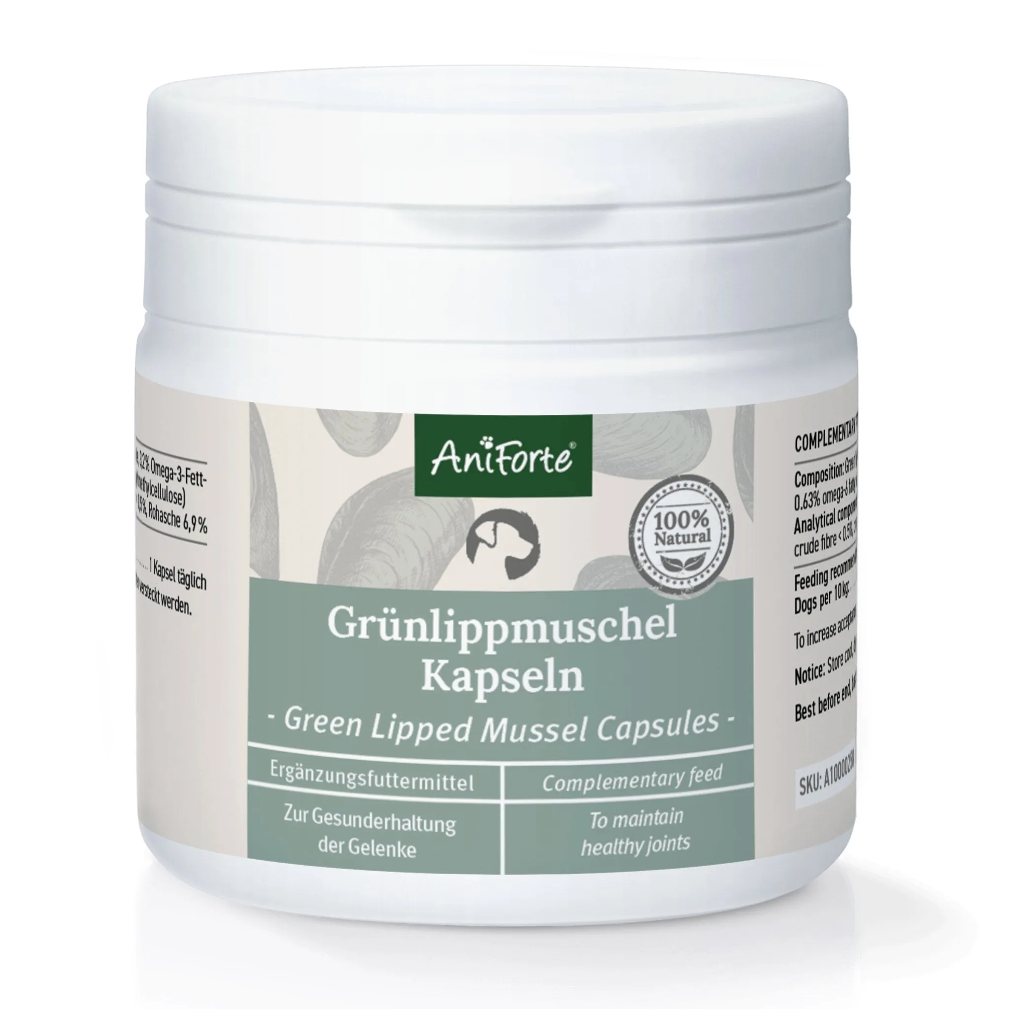 Green Lipped Mussel Capsules for Dogs - Joint Support Supplement