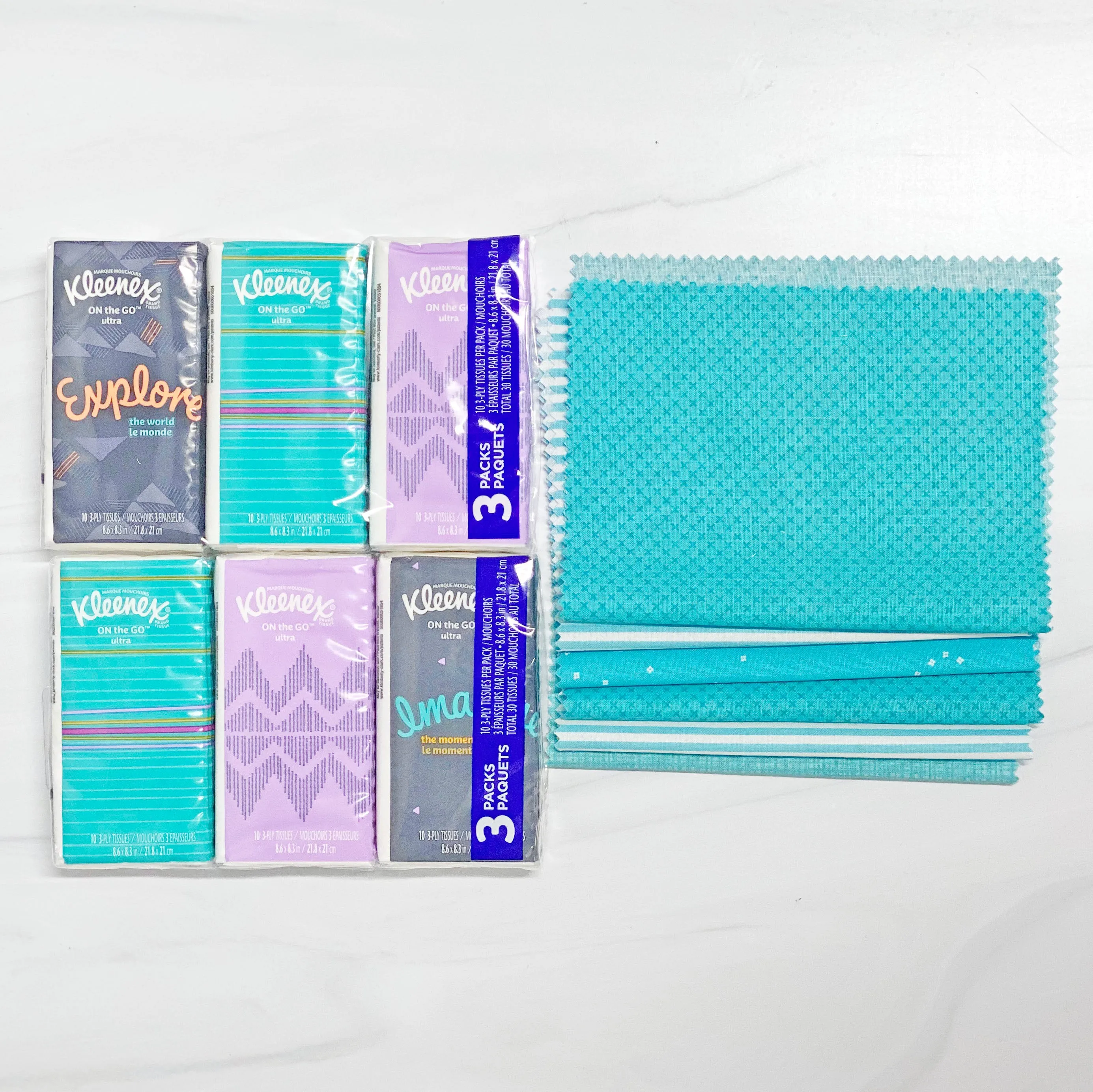 Travel Tissue Cover Kit - Aqua